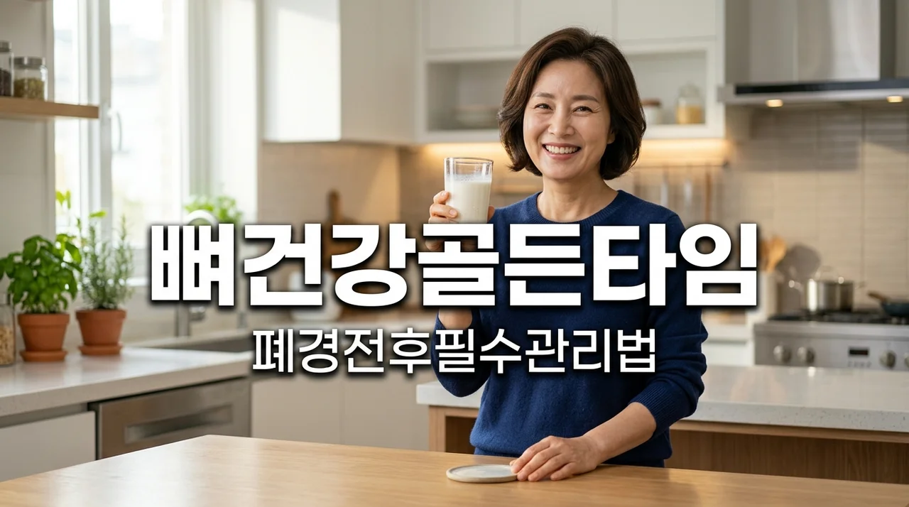 폐경 전후 여성 뼈 건강 챙기는 법: 골밀도 골든타임 지키기
